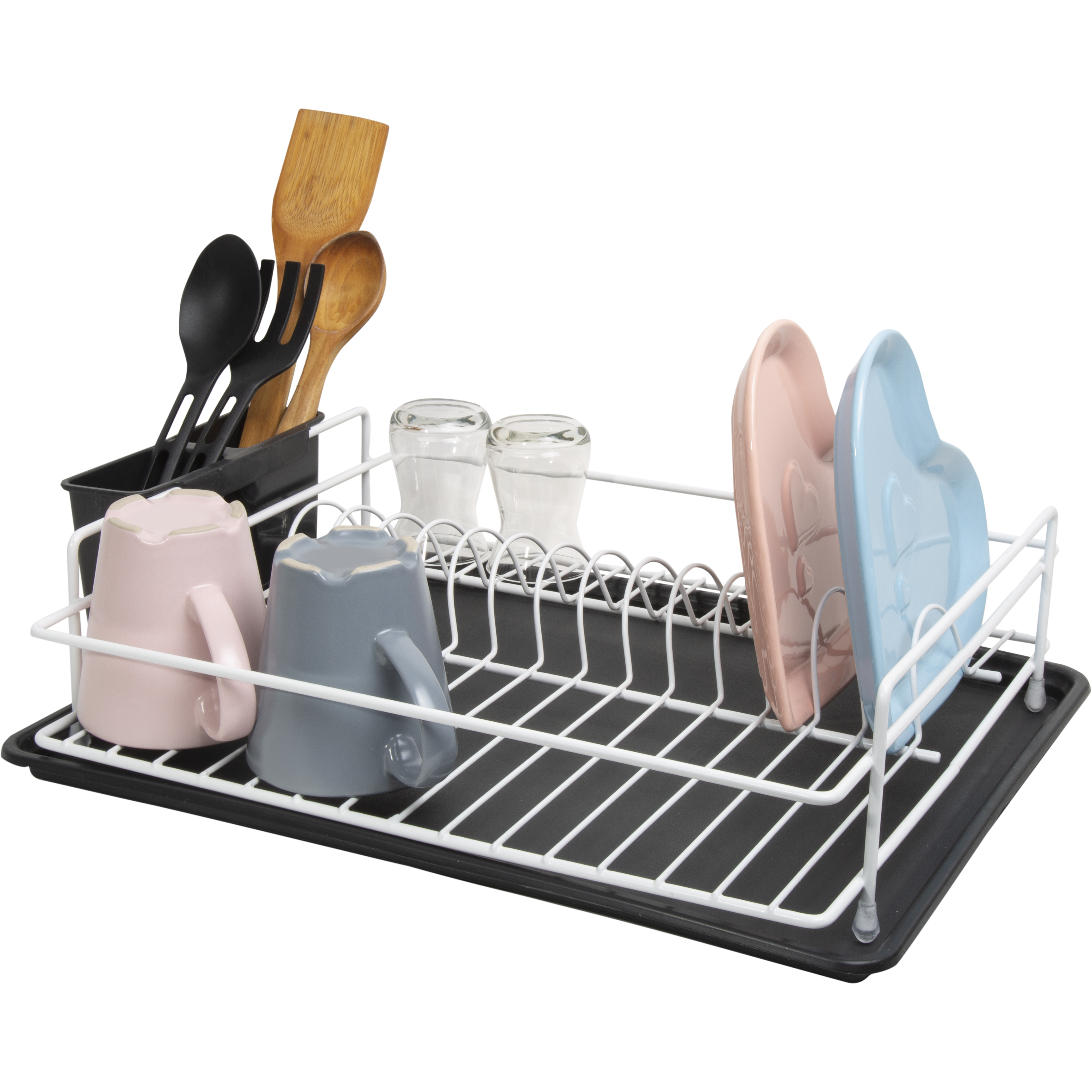 Single Layer Plate Rack / White